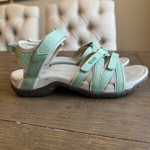 Teva Women's Size 9 EU 40 Tirra Hiking Sandal Foam Green Trails Outdoor Camping